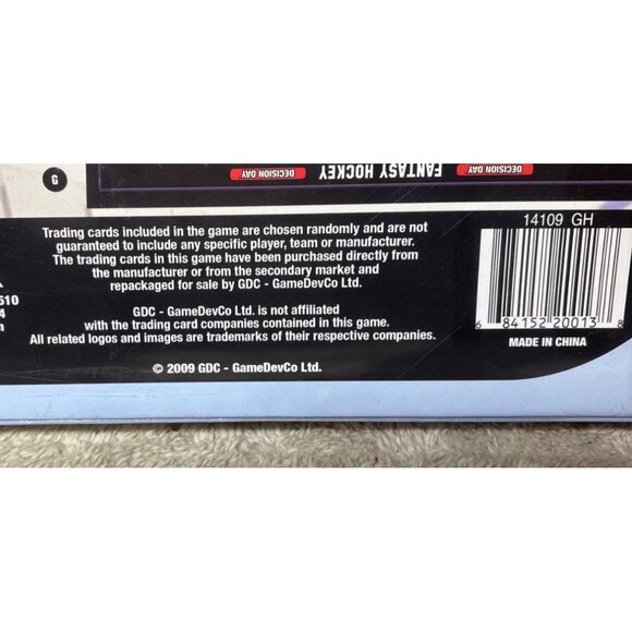 Decision Day Fantasy Hockey Game Trading Card New Sealed - Picture 3 of 4